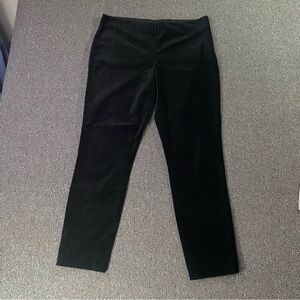 Ralph Lauren Black Trousers Velvet Stretchy Minimalist Whimsigoth Soft Women 12
